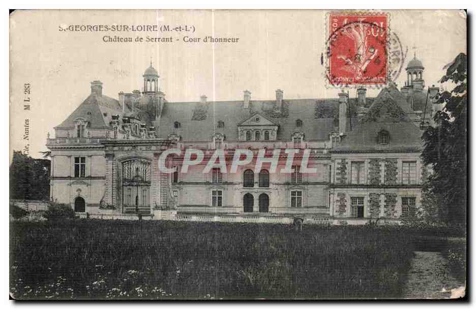 CPA St Georges Sur Loire Chateau de Serrant Cour d honneur