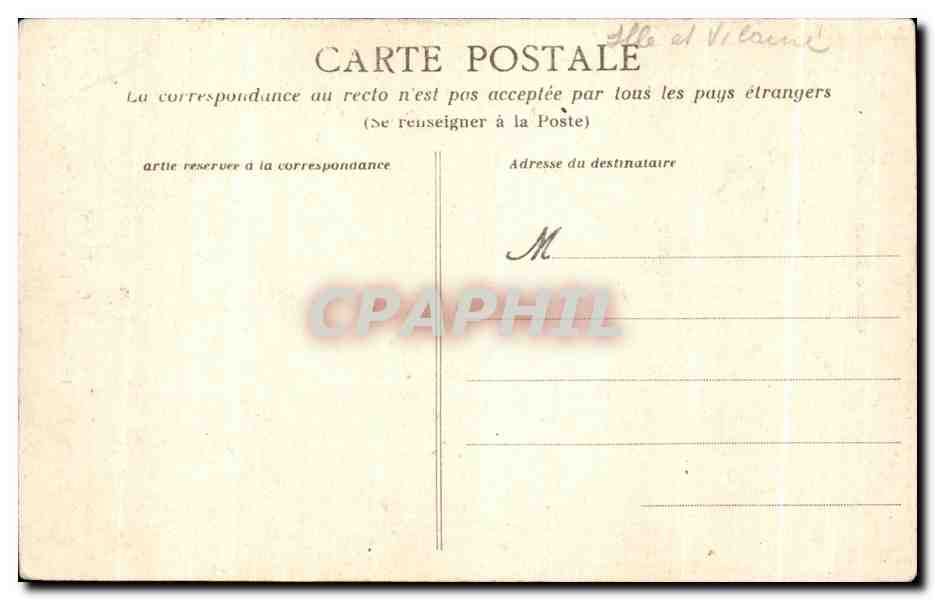 CPA Cote d Emeraude Dinard St Enogat La Goole sur Fees — Rückseite