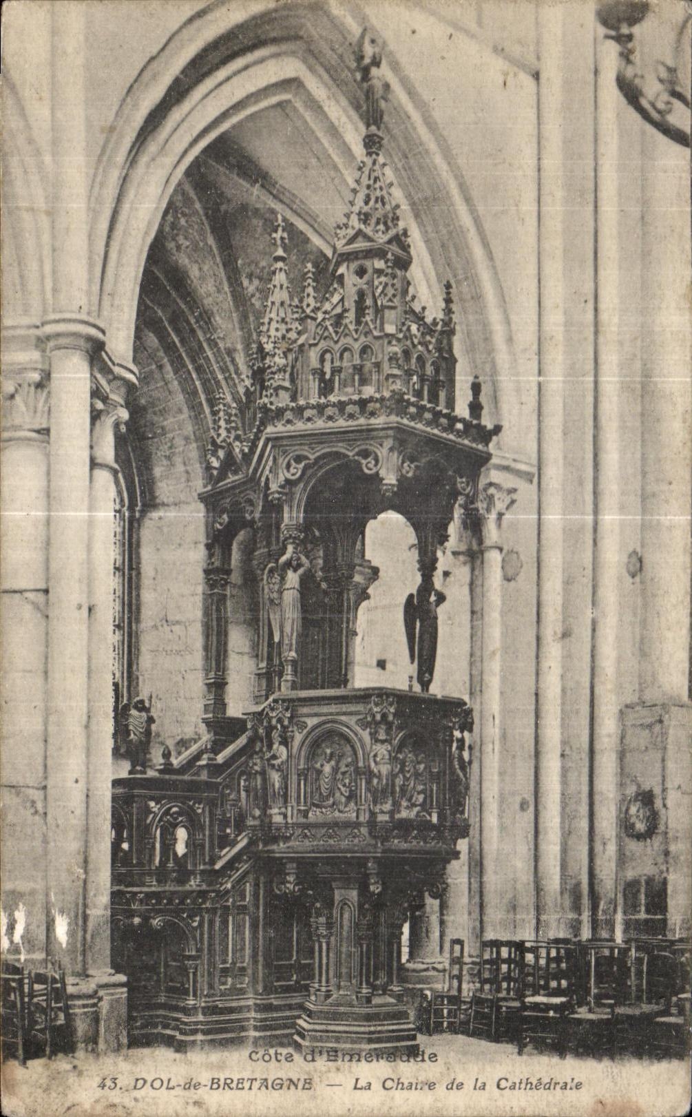 DOL-de-BRETAGNE — La Chaire de la Cathédrale — Côte d'Émeraude