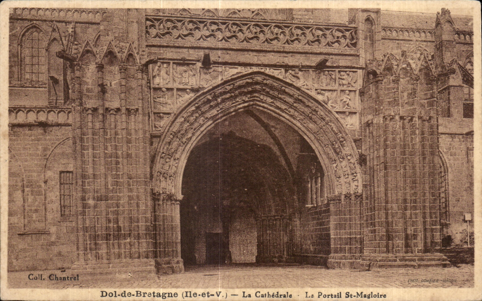 Dol-de-Bretagne (Ille-et-V.) — La Cathédrale — Le Portail St-Magloire — Coll. Chantrel