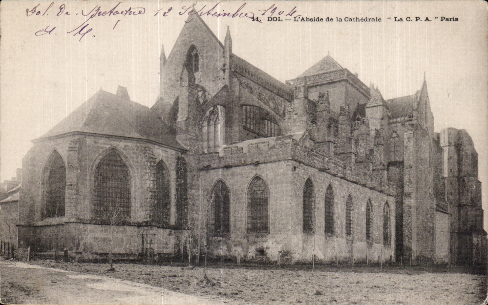 CPA Dol L Abside de la Cathedrale 