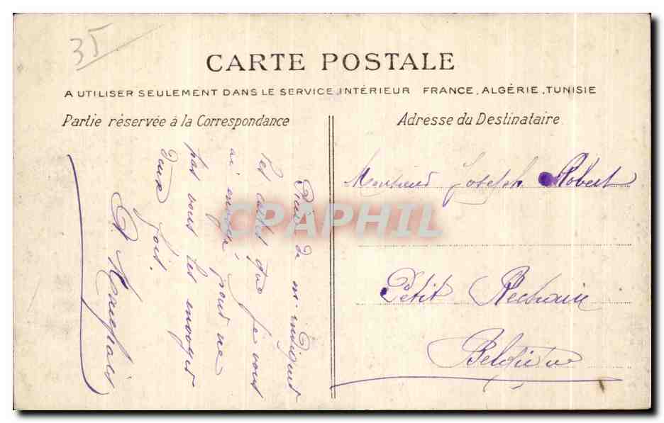 CPA Dol L Abside de la Cathedrale  — Verso