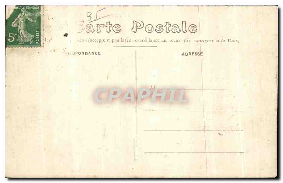 CPA Rennes La Grotte du Jardin des Plantes — Rückseite