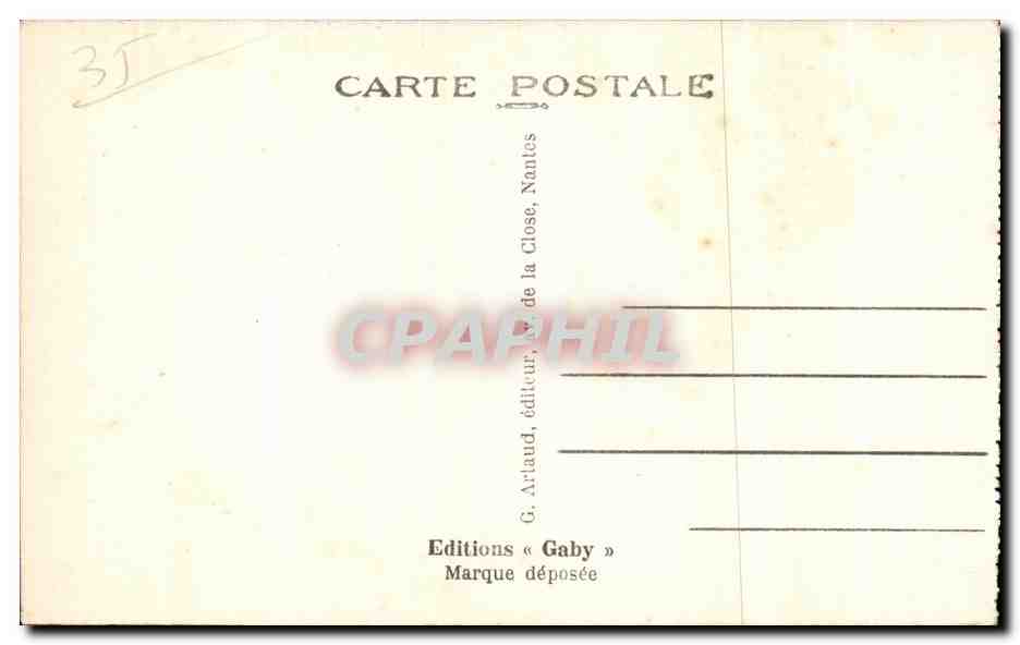 CPA Rennes Le Palais du Commerce et les Jardins — Rückseite