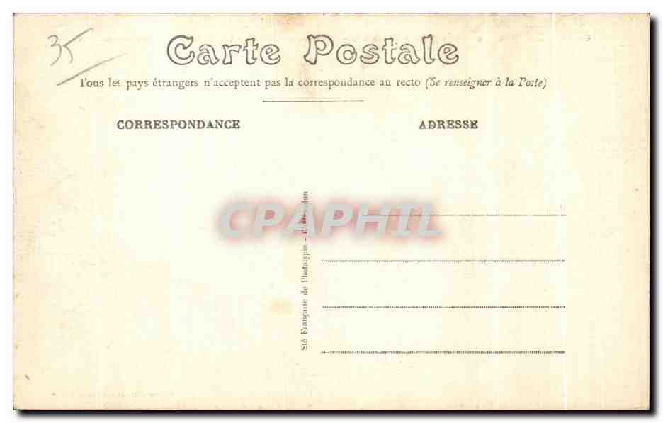 CPA Rennes L Ecole St Vincent Hopital Militaire Temporaire Militaria — Rückseite