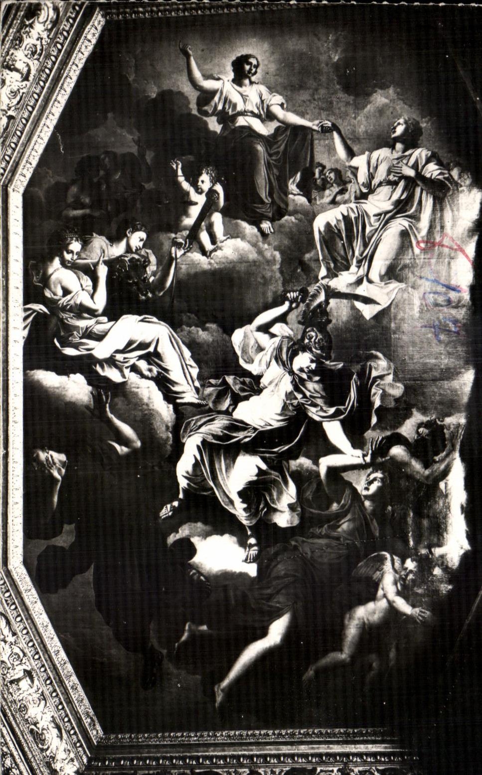 Palais de Justice — Plafond de la Grande Chambre — Peinture de Coypel 1646