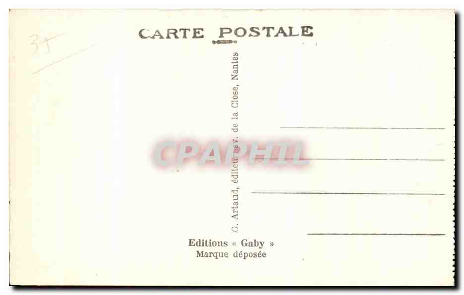 CPA Rennes Cloitre St Melaine nom d un encien eveque de Rennes — Rückseite