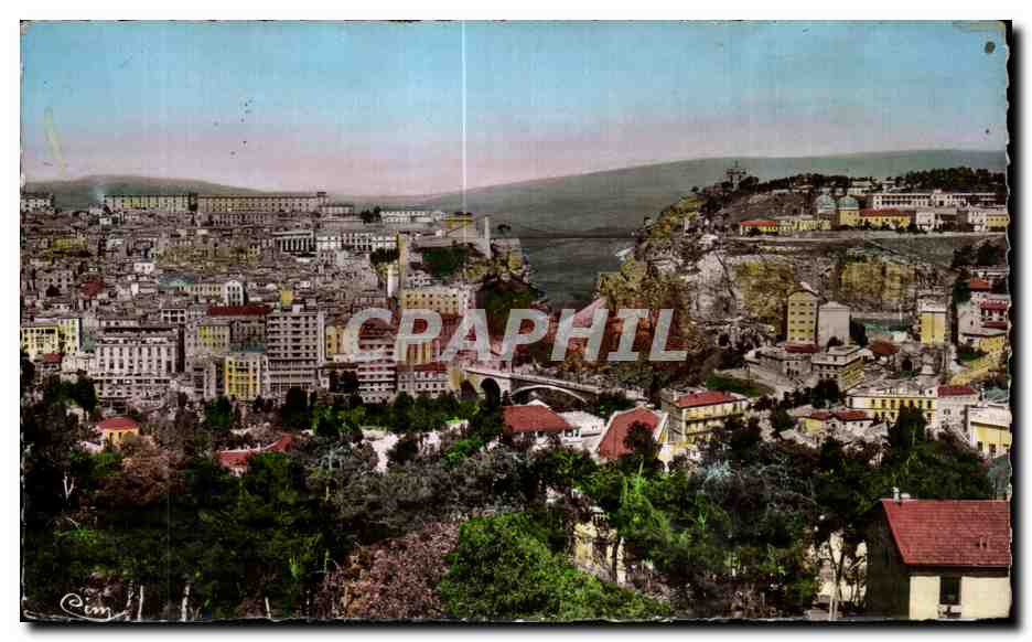 CPA Constantine (Algerie) Vue panoramique et les Ponts
