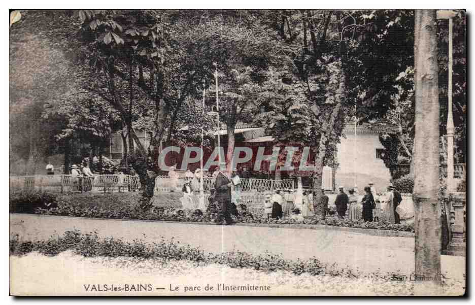 CPA Vals les Bains Le parc de l lntermittente