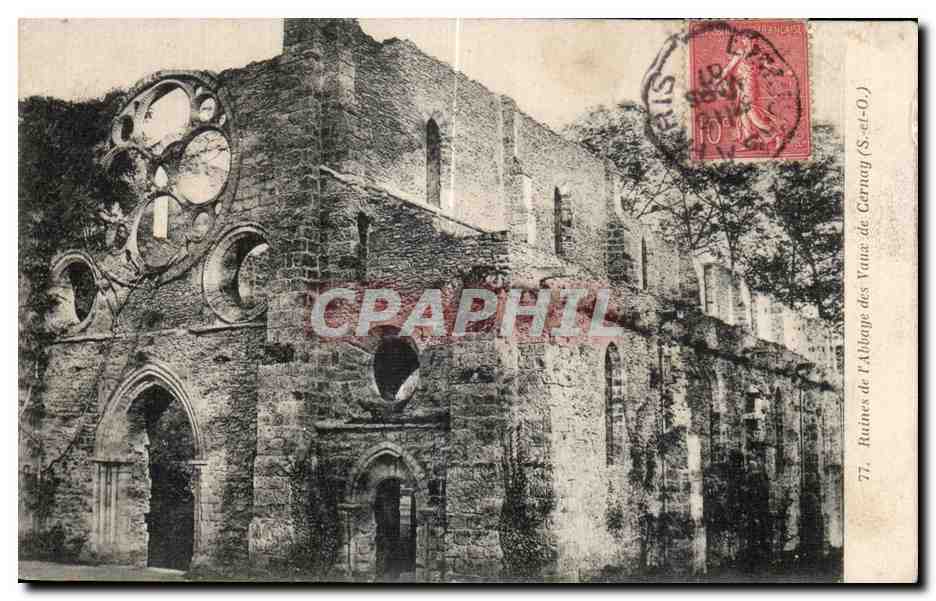 CPA ruines de l Abbage de Vaux de Cernay (S et O)