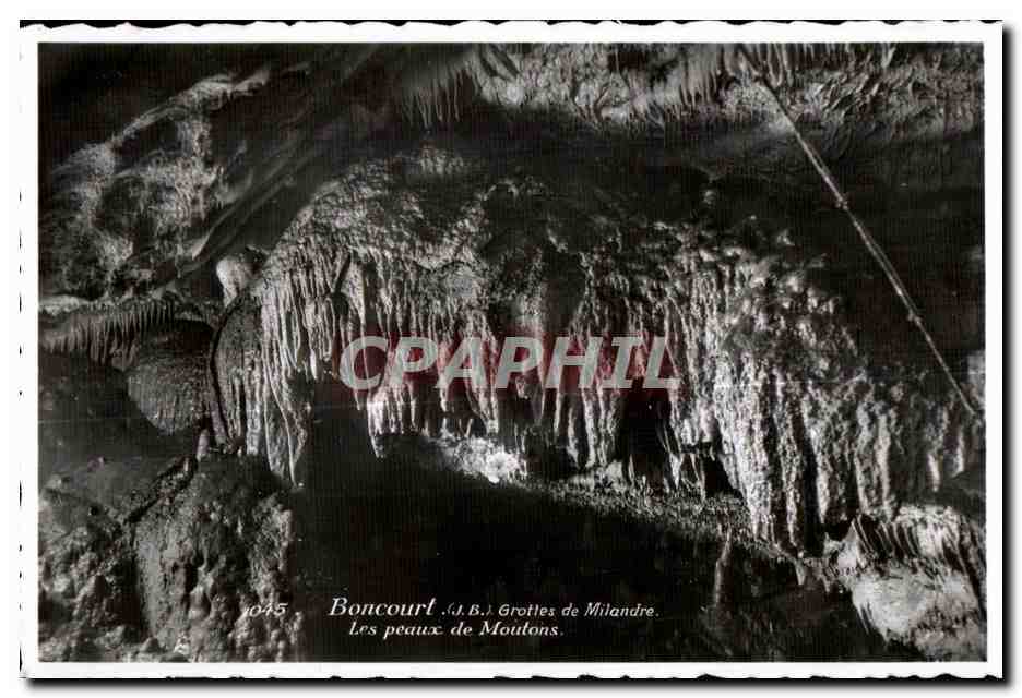 Les peaux de Moutons — Grottes de Milandre — Boncourt (J.B.)