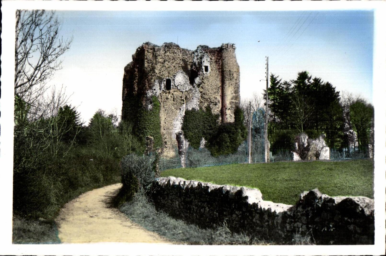 CPA Pouzauges (Vendee) Ruine du Chateau Feodal de Gilles de Retz dit 