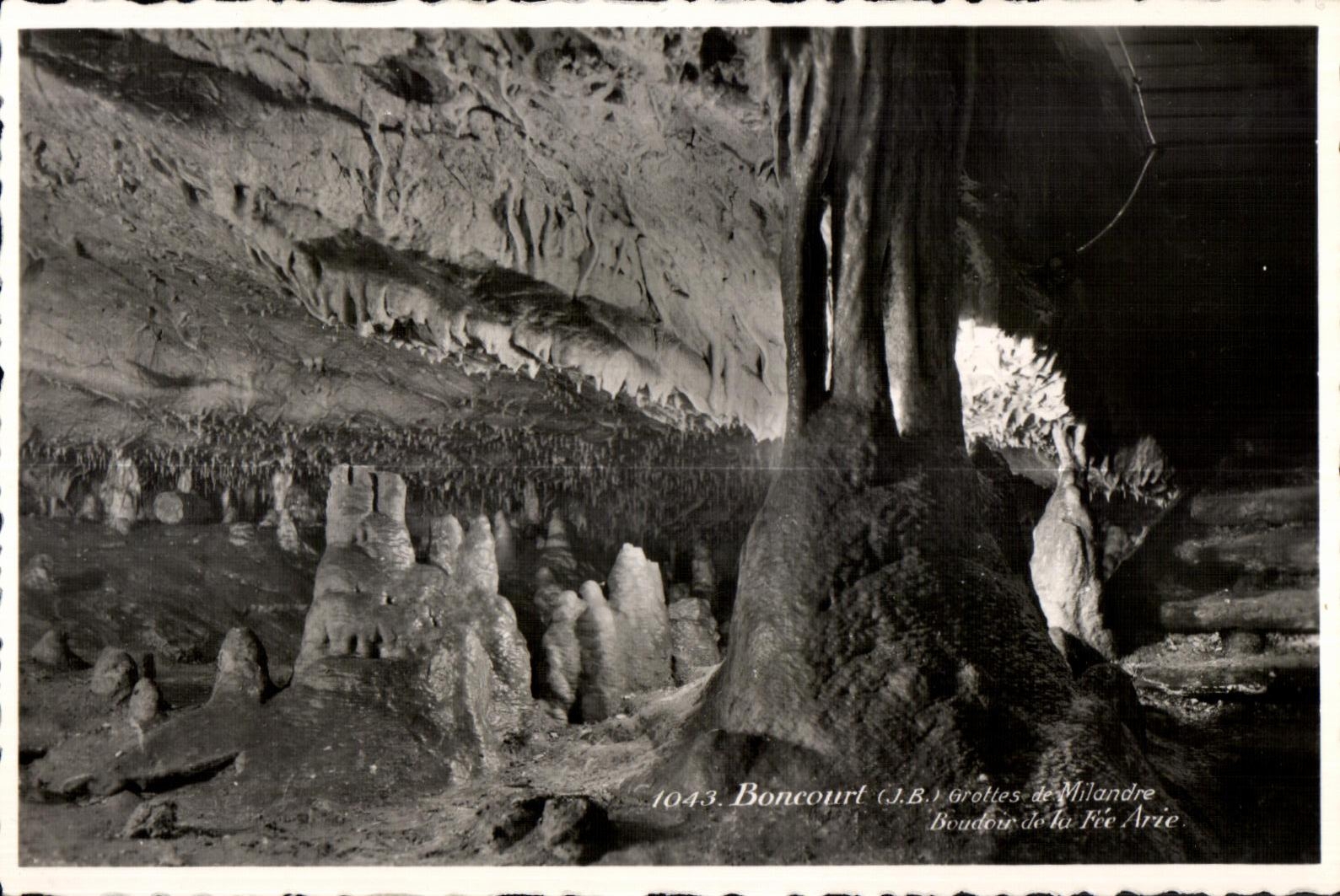CPA Boncourt (J B Grottes De Milandre Unique )