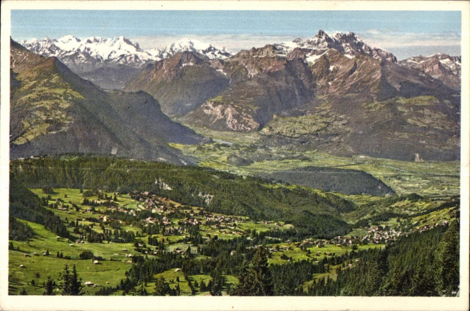CPA Villars chesieres et les Denis du Midi