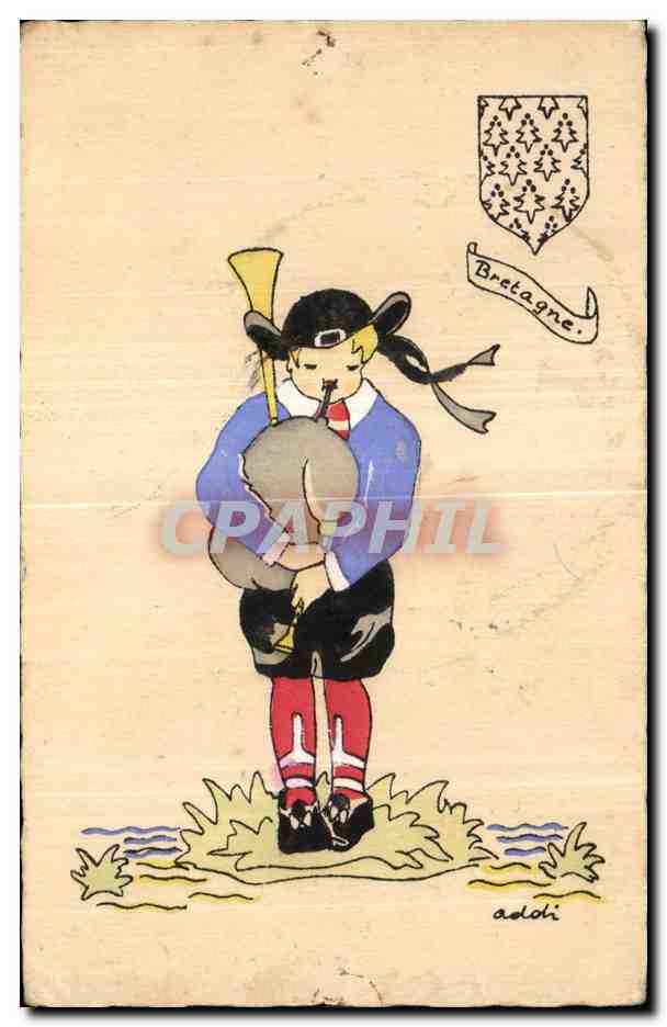 CPA Bretagne Fantaisie Illustrateur