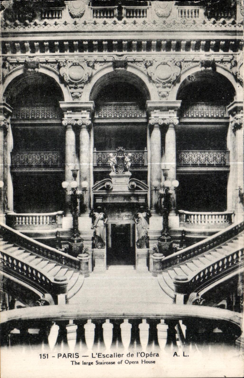 CPA Paris L Escalier de I Opera The large Staircase of Opera House