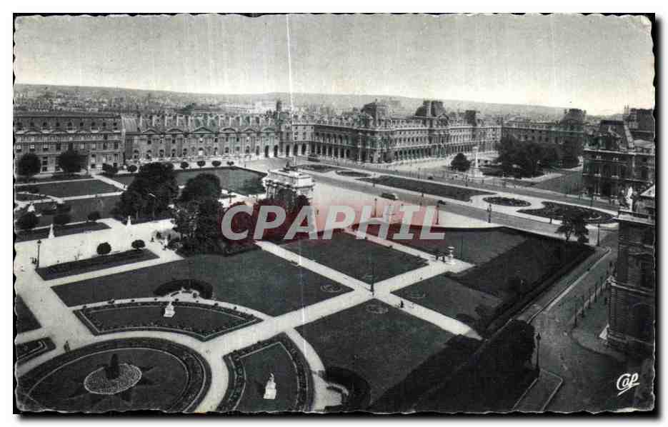 CPA Paris Vue generale de la Place du Carrousel
