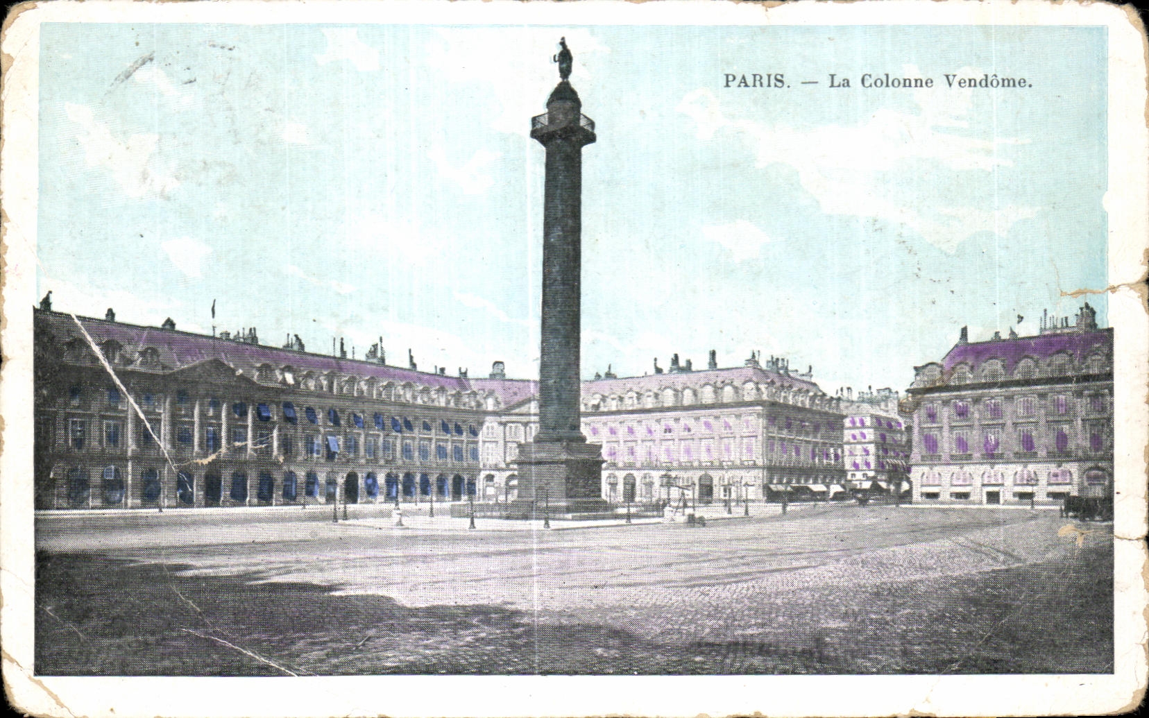 CPA Paris La Colonne Vandome
