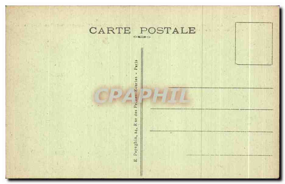 Paris – Die neuen Gärten des Champ de Mars und die Eiffelturm — A.P. n°58 — Rückseite