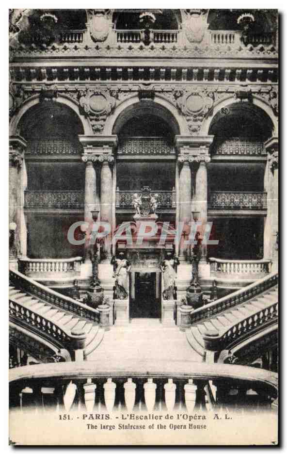 CPA Paris l Escaller de I Opera The large Staircase of the Opern House