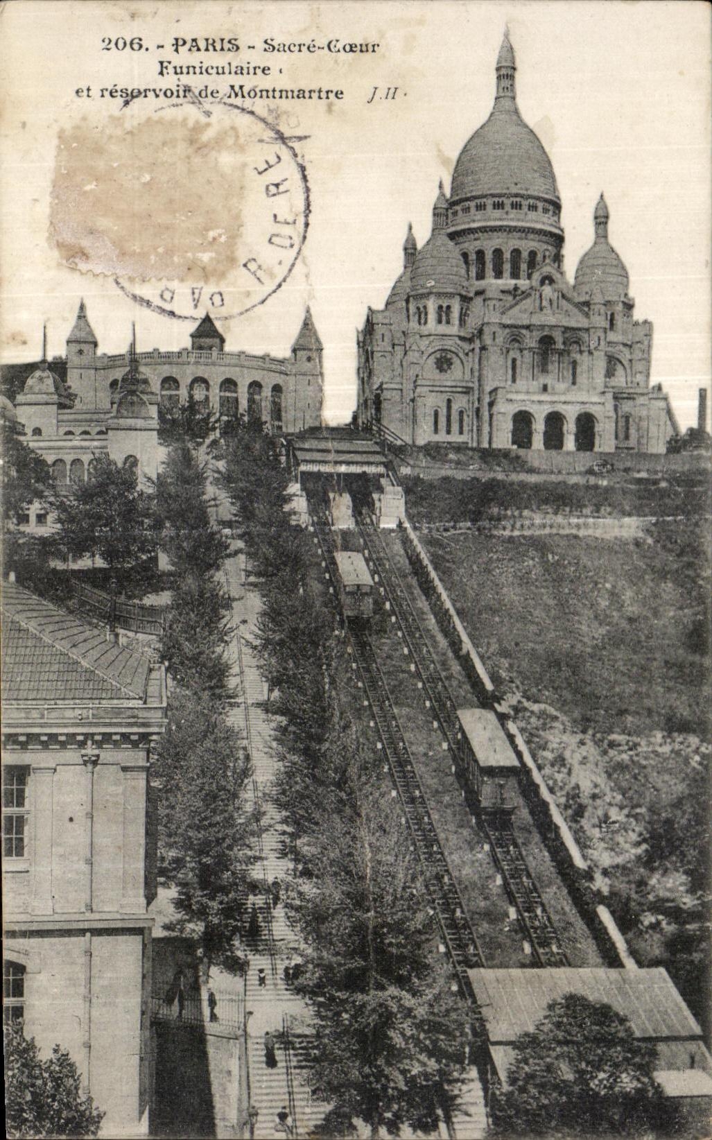 CPA Paris Sacre Coeur Funiculaire Montmartre