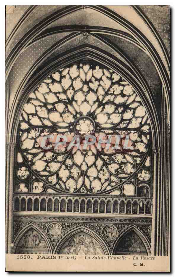CPA Paris arrt La Sainte Chapelle La Rosace