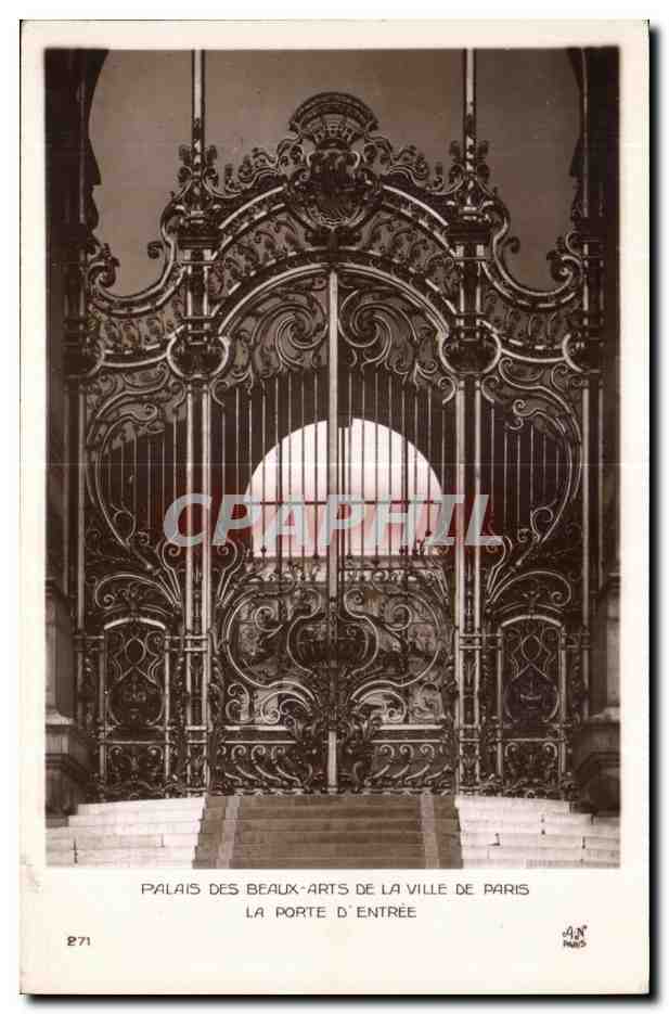 CPA Palais des Beaux Arts de Ville de Paris La Porte d Entree 