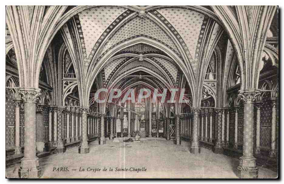CPA Paris La Crypte de la Sainte Chapelle