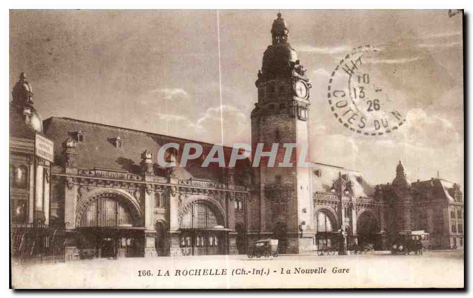 CPA La Rochelle La Nouvelle Gare