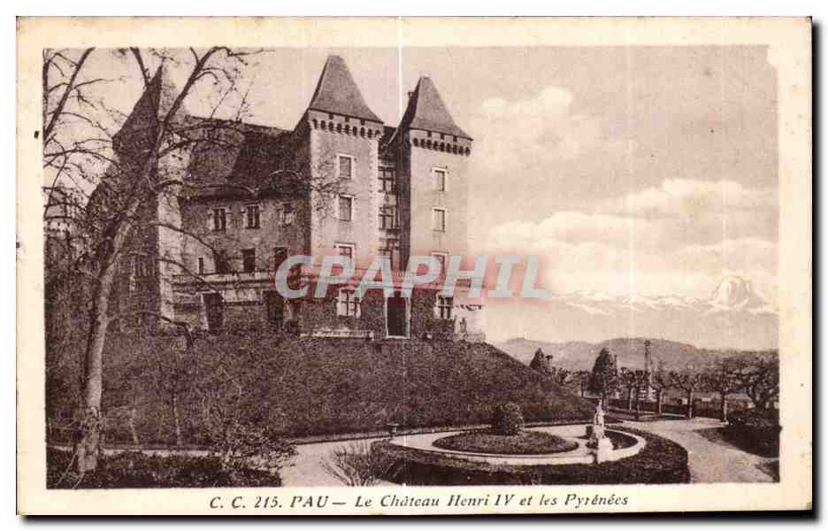 CPA Pau Le Chateau Henri IV et les Pyreness