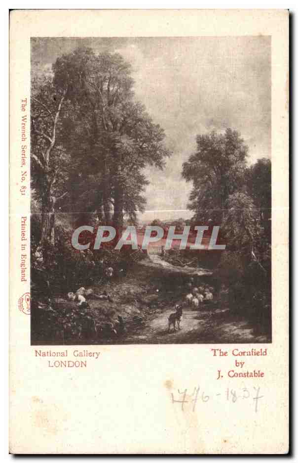 CPA National Gallery London Cornfield Constable