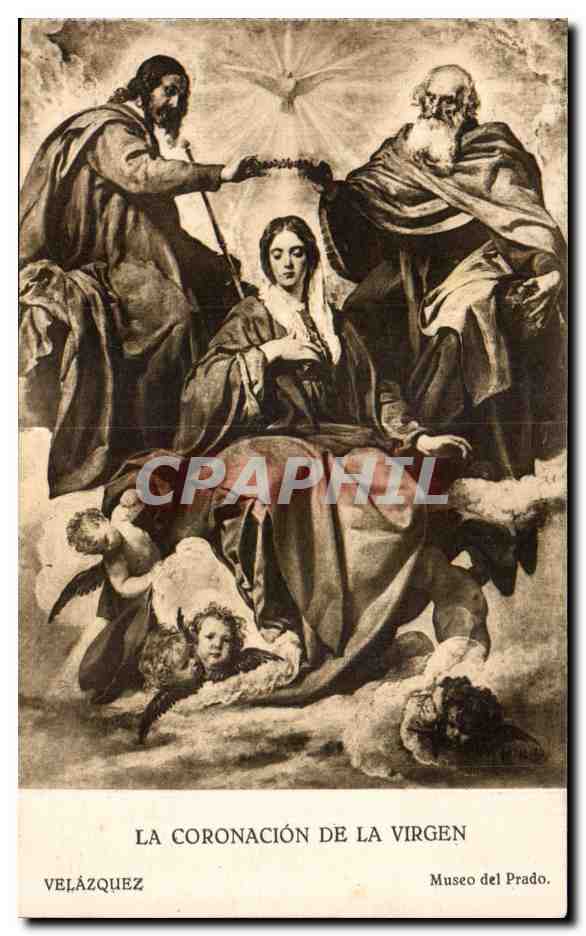 CPA La Coronacion De La Virgen Velazquez Museo del Prado 