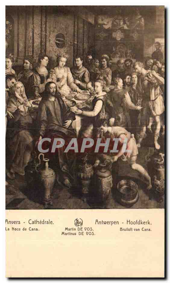 CPA Anvers Cathedrale La Noce de Cana Antwerpen Hoofdkerk Brulloft van Cana