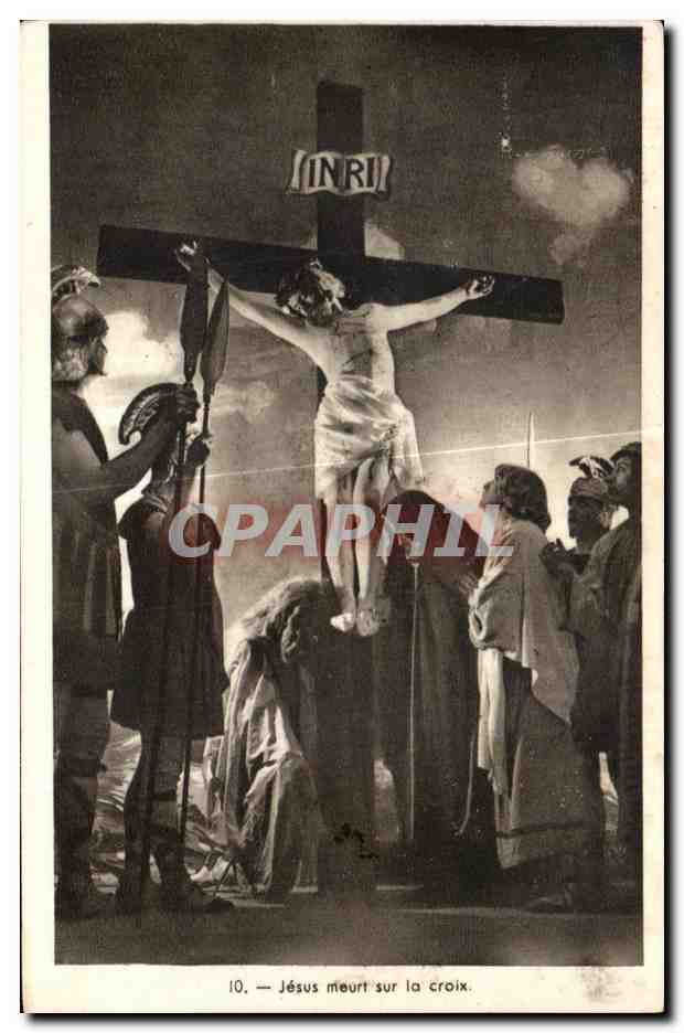 CPA Jesus Mourt sur la Croix