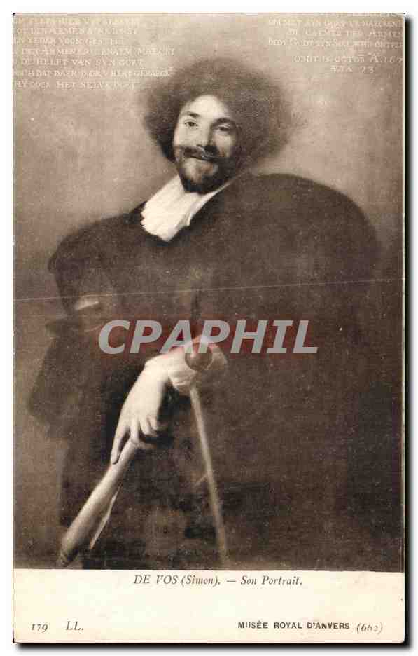 CPA De Vos (Simon) Son Portrait Musee Royal D Anvers