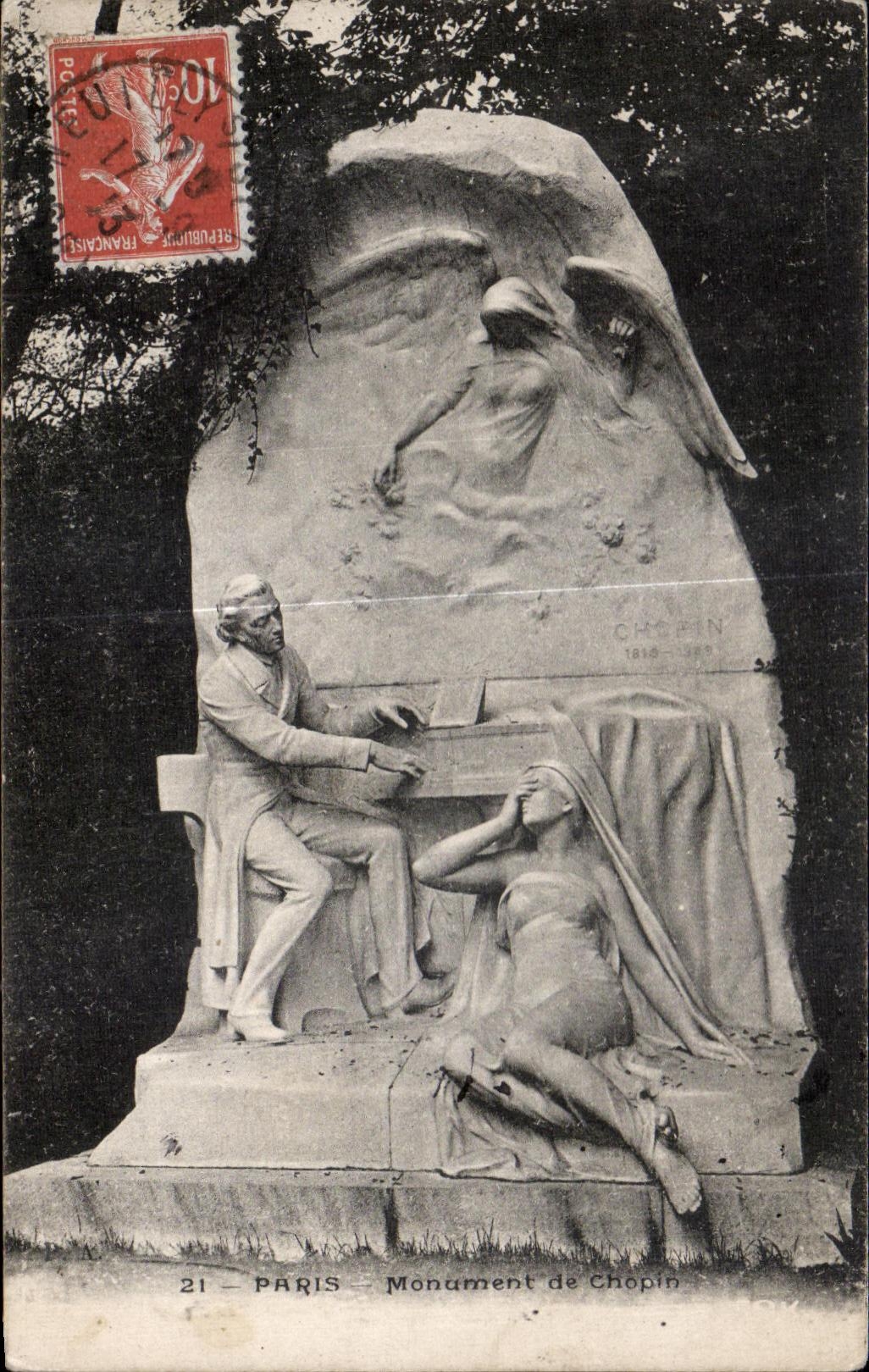 CPA Paris Monument de Chopin