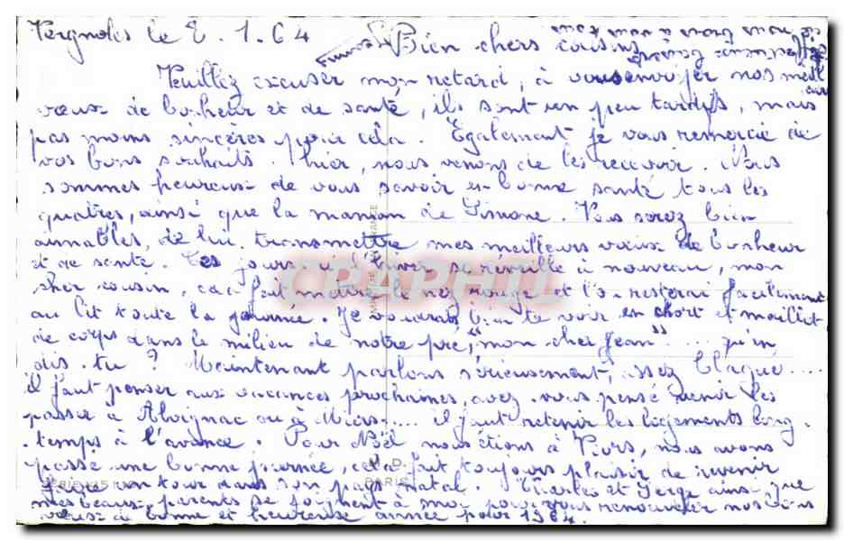 CPA Fantaisie Ange Angel Bonne Annee — Rückseite