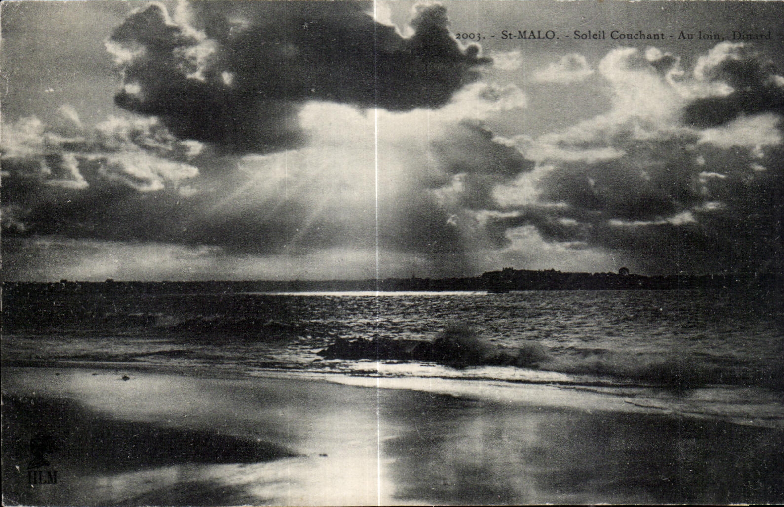 St-Malo - Soleil Couchant - Au loin, Dinard