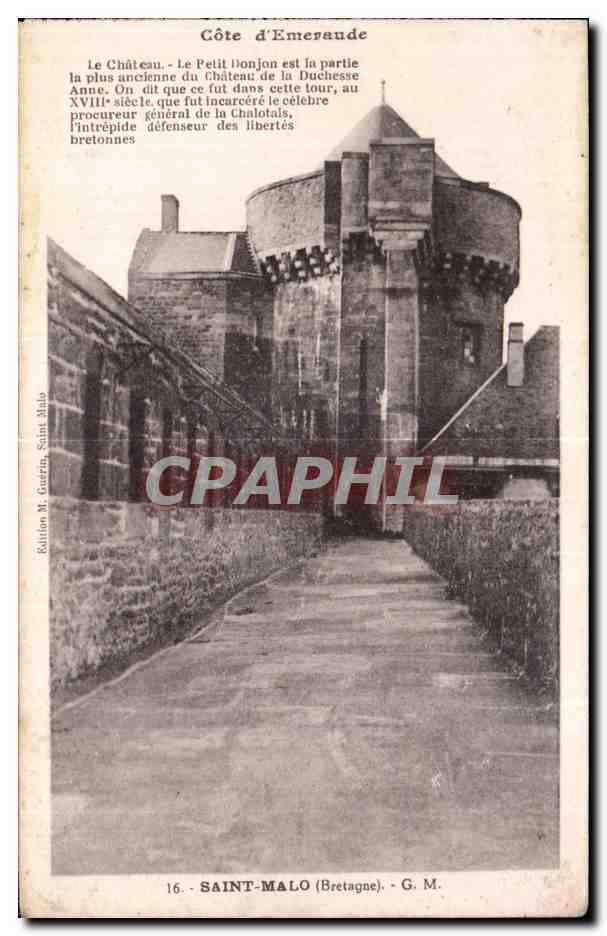 Château de Côte d'Émeraude — Le Petit Donjon — Édition M. Guerín, Saint-Malo