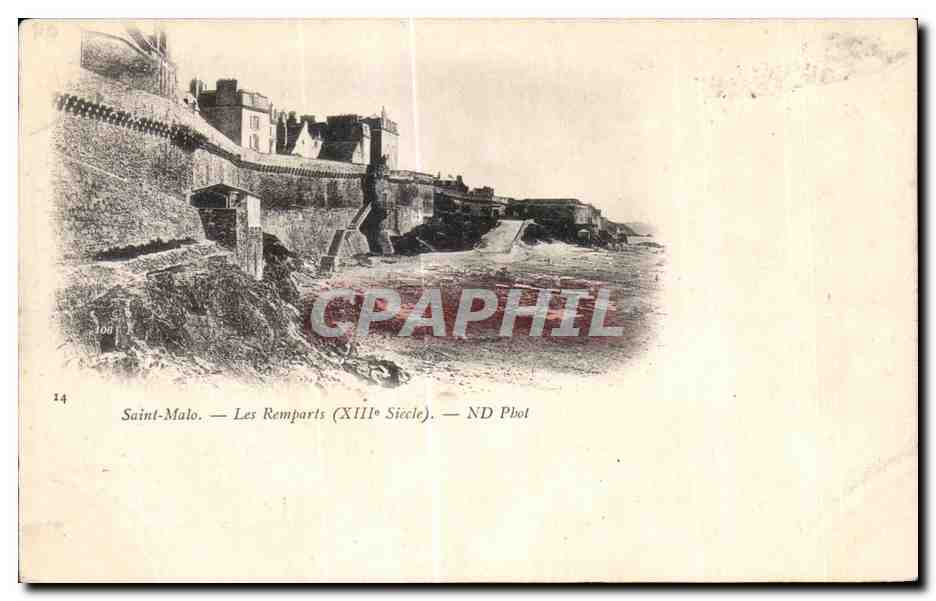 CPA Saint Malo Les Remparts (XIII Siecle)