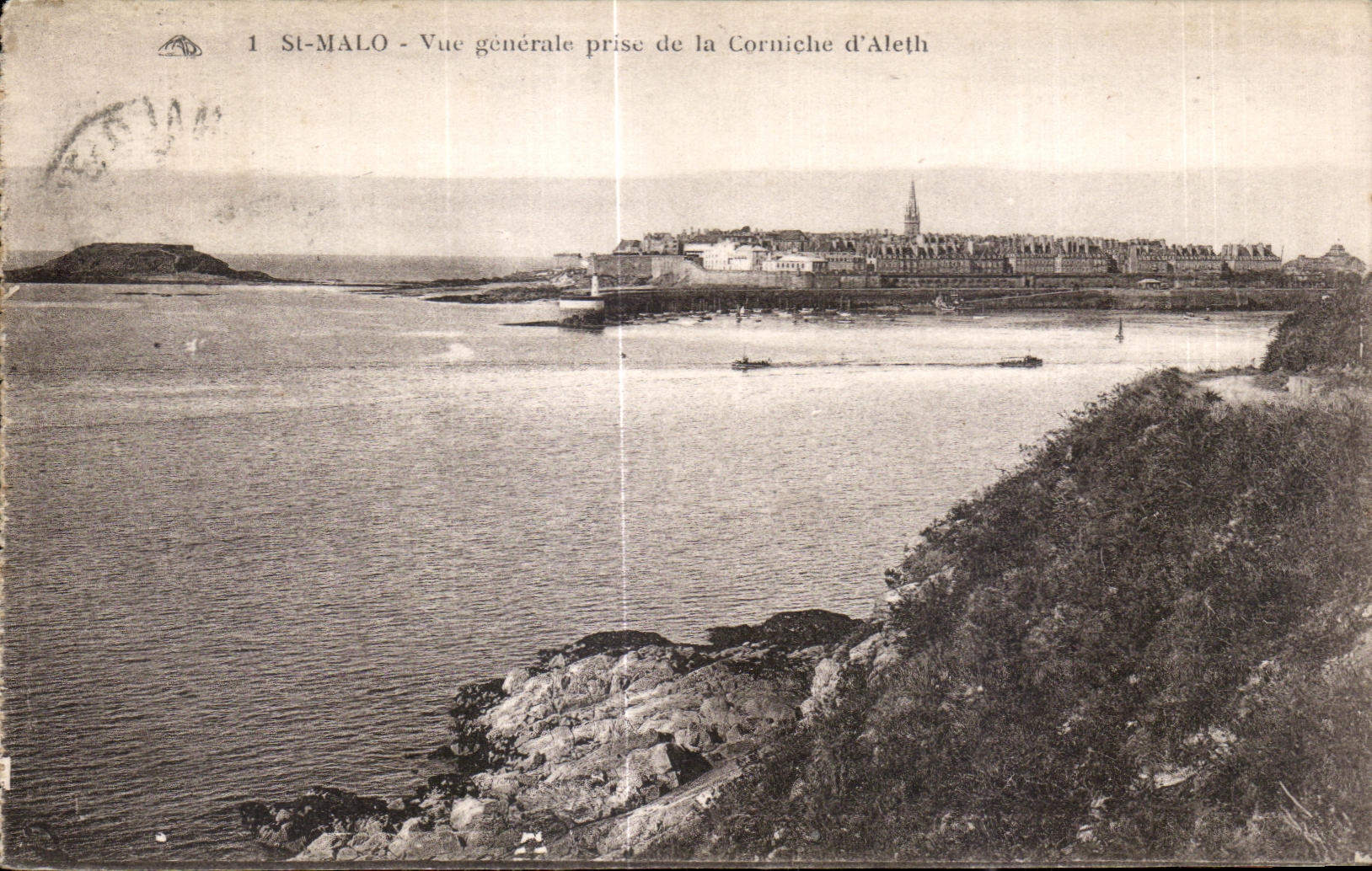 St-Malo - Vue générale prise de la Corniche d'Aleth