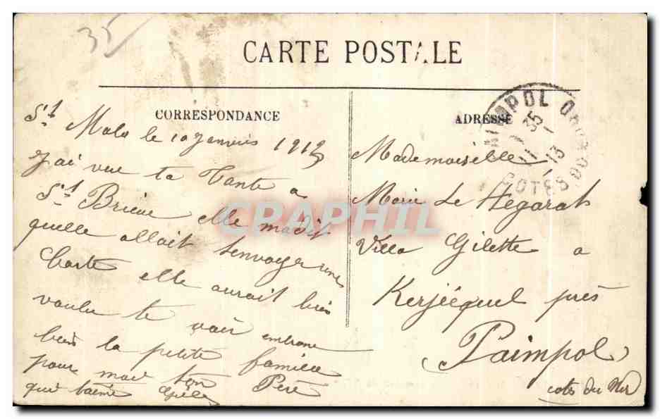Saint-Malo — Les Remparts du XIIIe siècle — LL. n°124 — Reverso