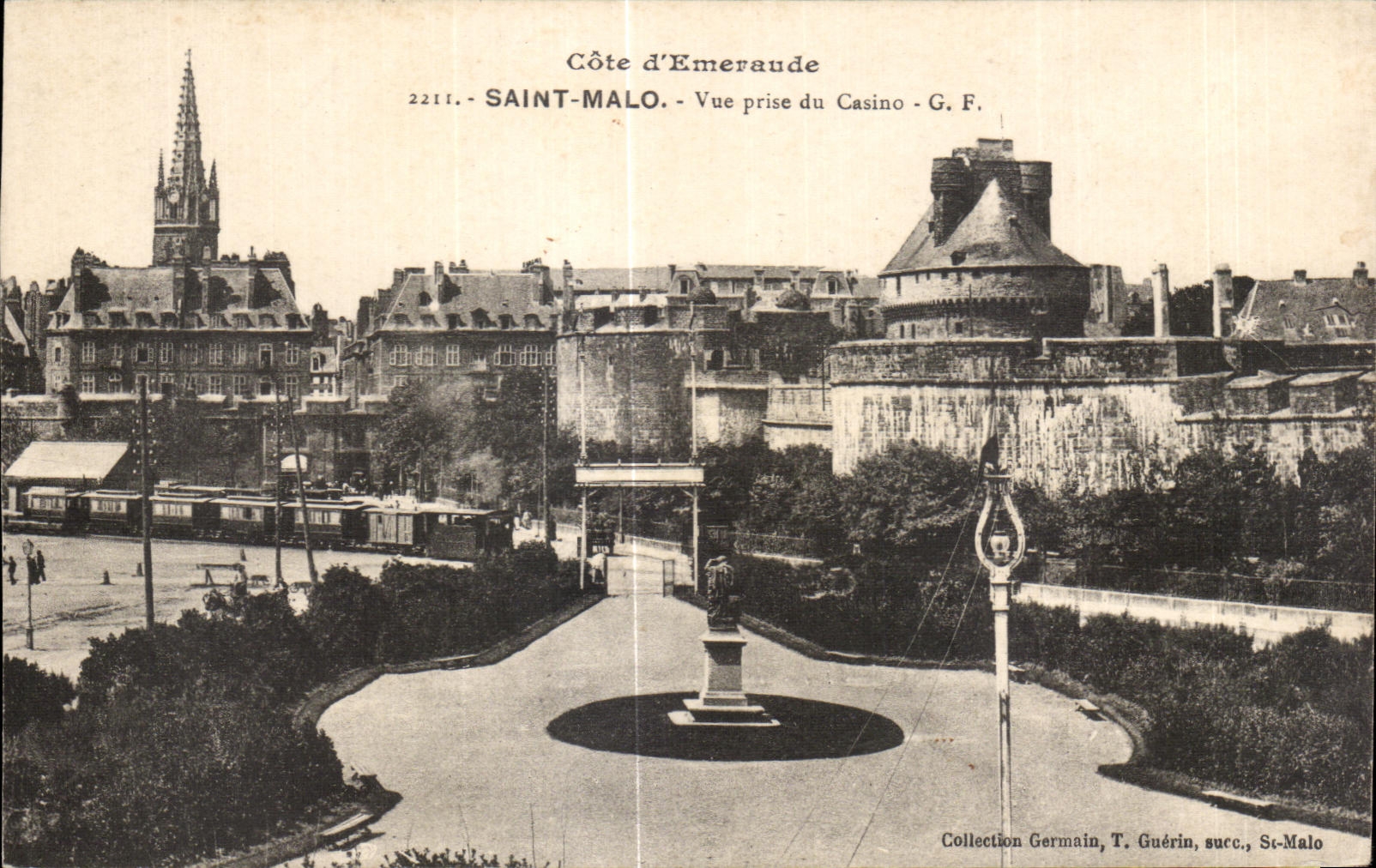 Saint-Malo - Vista tomada del Casino - G.F. - Colección Germain, T. Guérin, succ., St-Malo