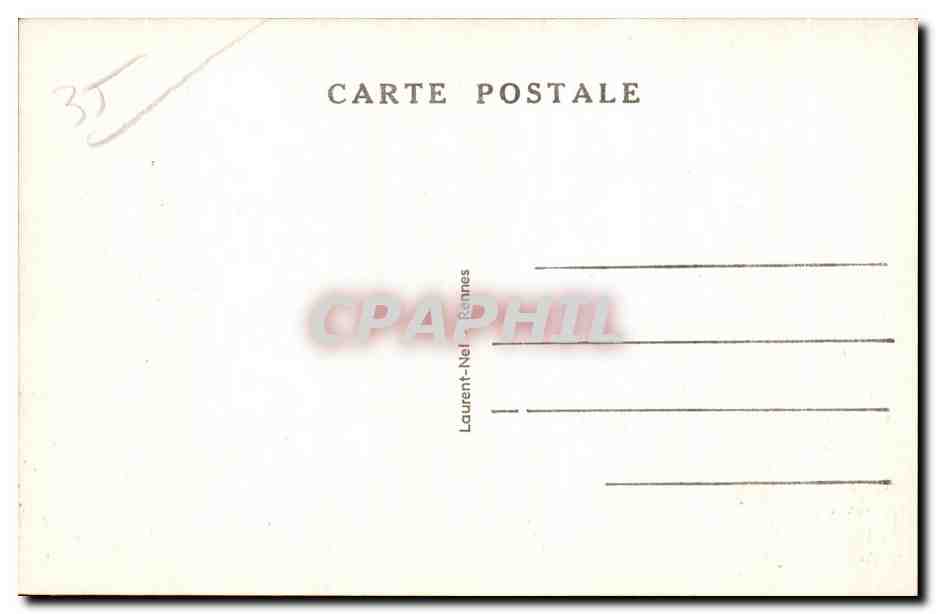 Saint-Malo — Tumba de Chateaubriand en el Grand-Bé — Costa de Esmeralda — Rennes 164 — Reverso