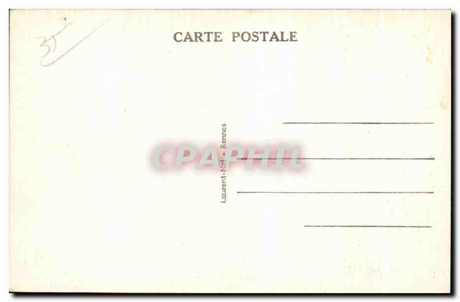 Saint-Malo, Ansicht von der Palmeraie de Dinard — Côte d'Émeraude — Verlag Laurent-Niel, Nr. 134 — Rückseite