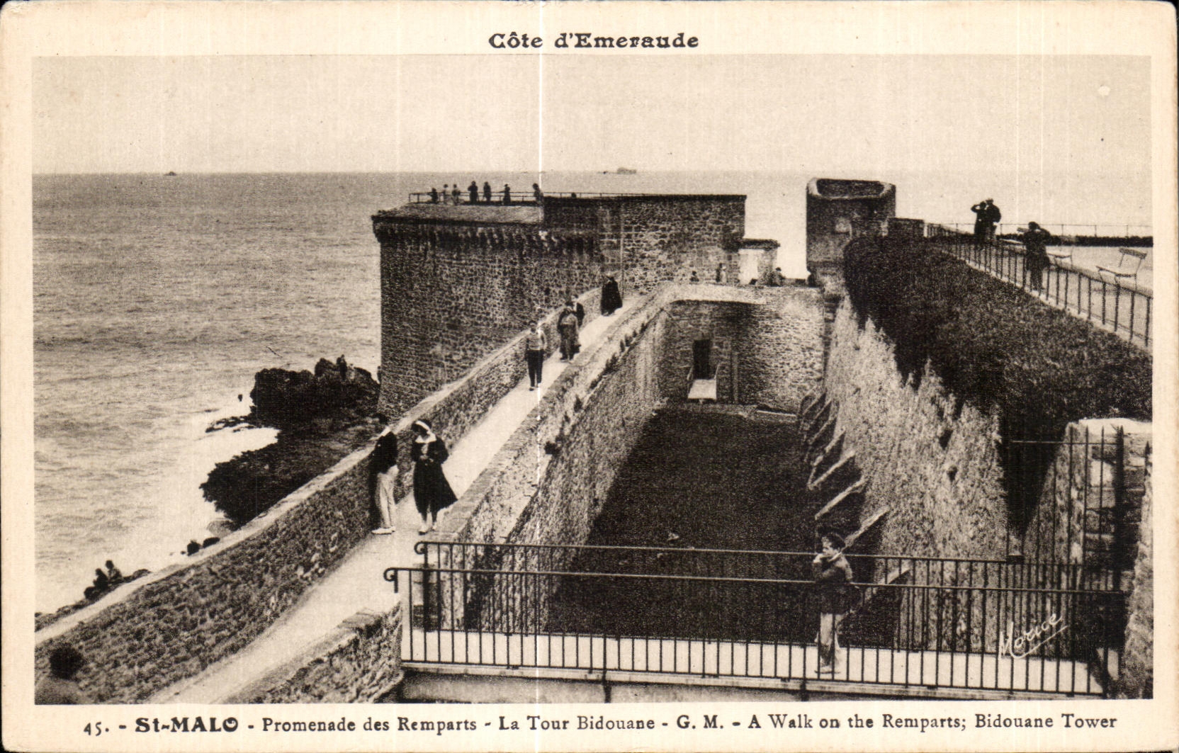 St-Malo - Promenade des Remparts - La Tour Bidouane - G.M.
