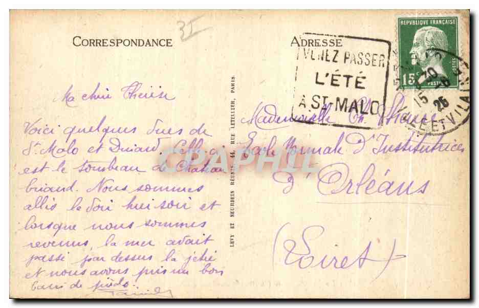 Saint-Malo - La Tumba de Chateaubriand - LL — Reverso
