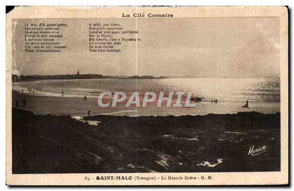 Saint-Malo (Bretagne) — La Grande Grève — Édition G. M.