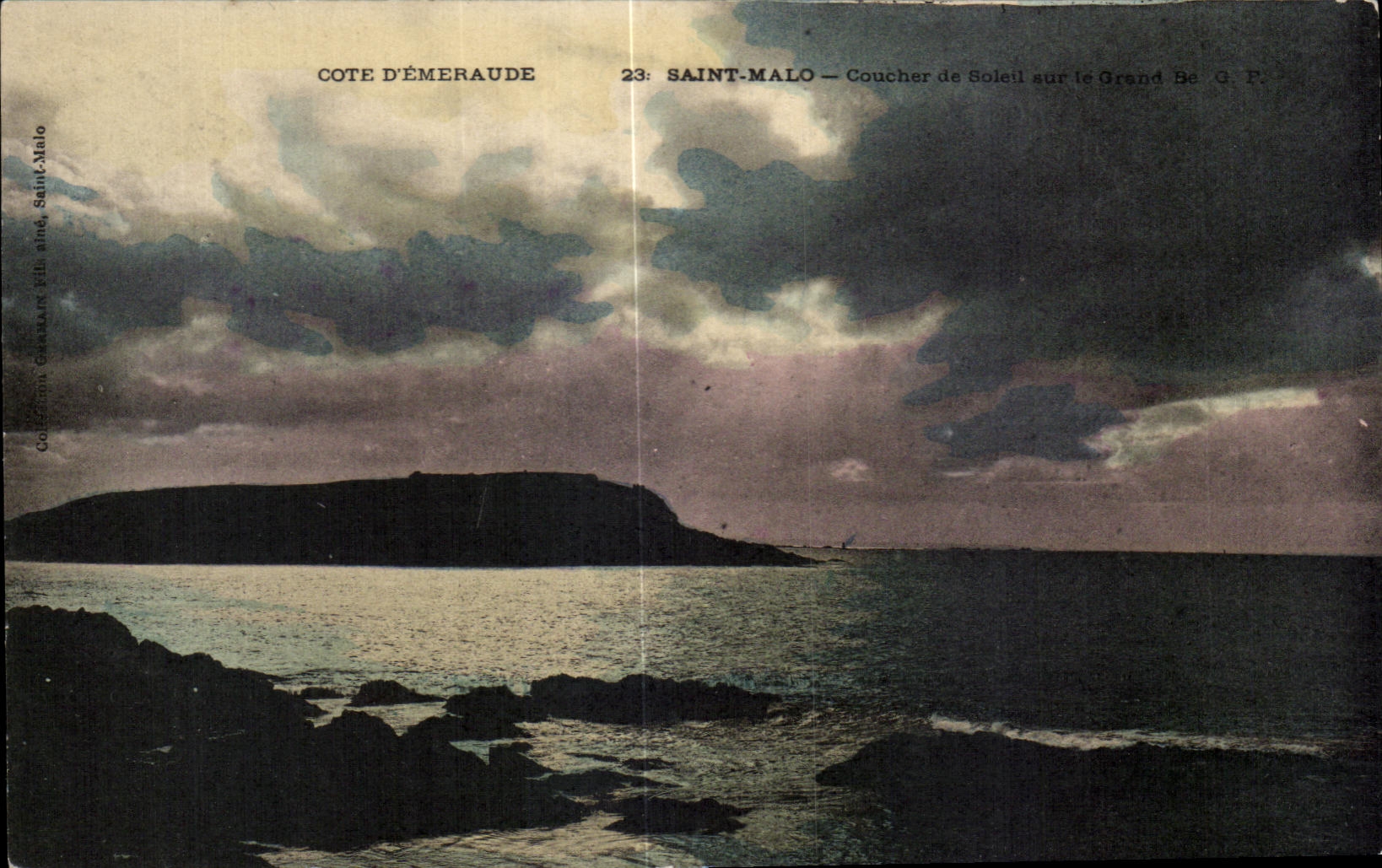 Saint-Malo — Coucher de Soleil sur le Grand Bé — Côte d'Émeraude, n°23