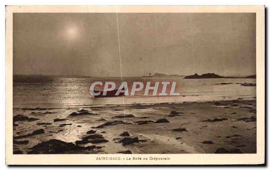 Saint-Malo - La Rada al Crepuscolo — Edizione M. Pambrun, Serie 3 N° 13